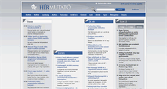 Desktop Screenshot of hirmutato.hu